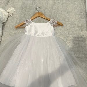 Girls Custom White Dress